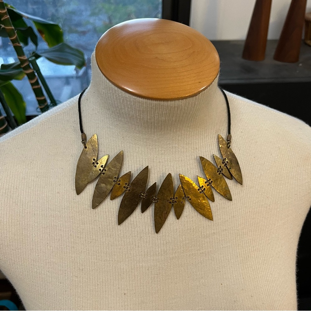 Anthropologie Brass Necklace